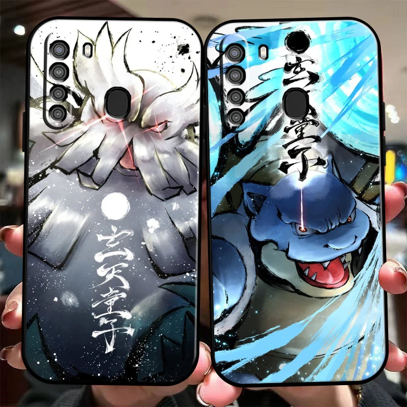 

Pokémon Anime Phone Case For Samsung Galaxy A01 A02 A10 A10S A31 A22 A20 4G 5G Silicone Cover Funda Liquid Silicon Back
