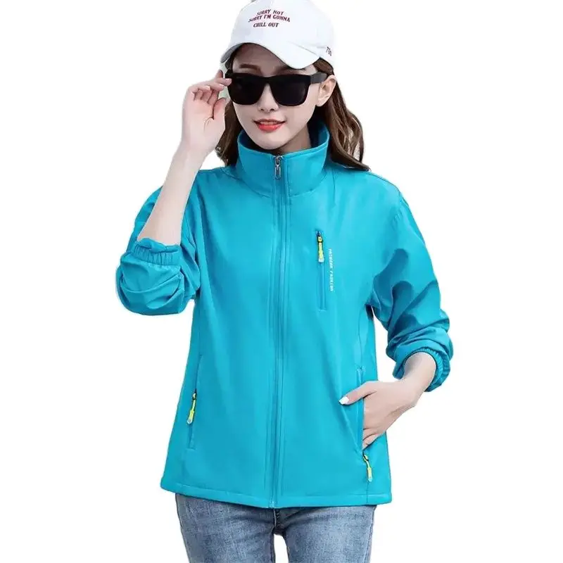 2022 New Women Jacket Spring Casual Outdoor Sports Jackets Female Jackets Tops Women's Short Windbreaker Workwear With Lined 5XL