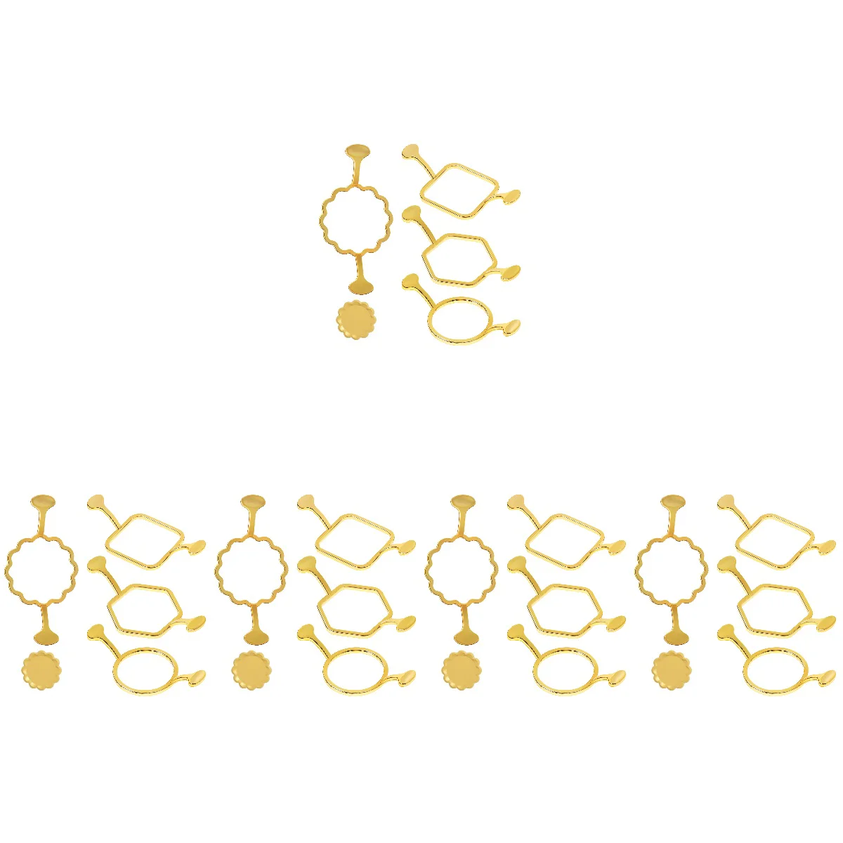 

Набор металлических форм для Запечатывания Воском, 20 шт., квадратные металлические формы, поделки, Круглые Цветочные печатки для открыток