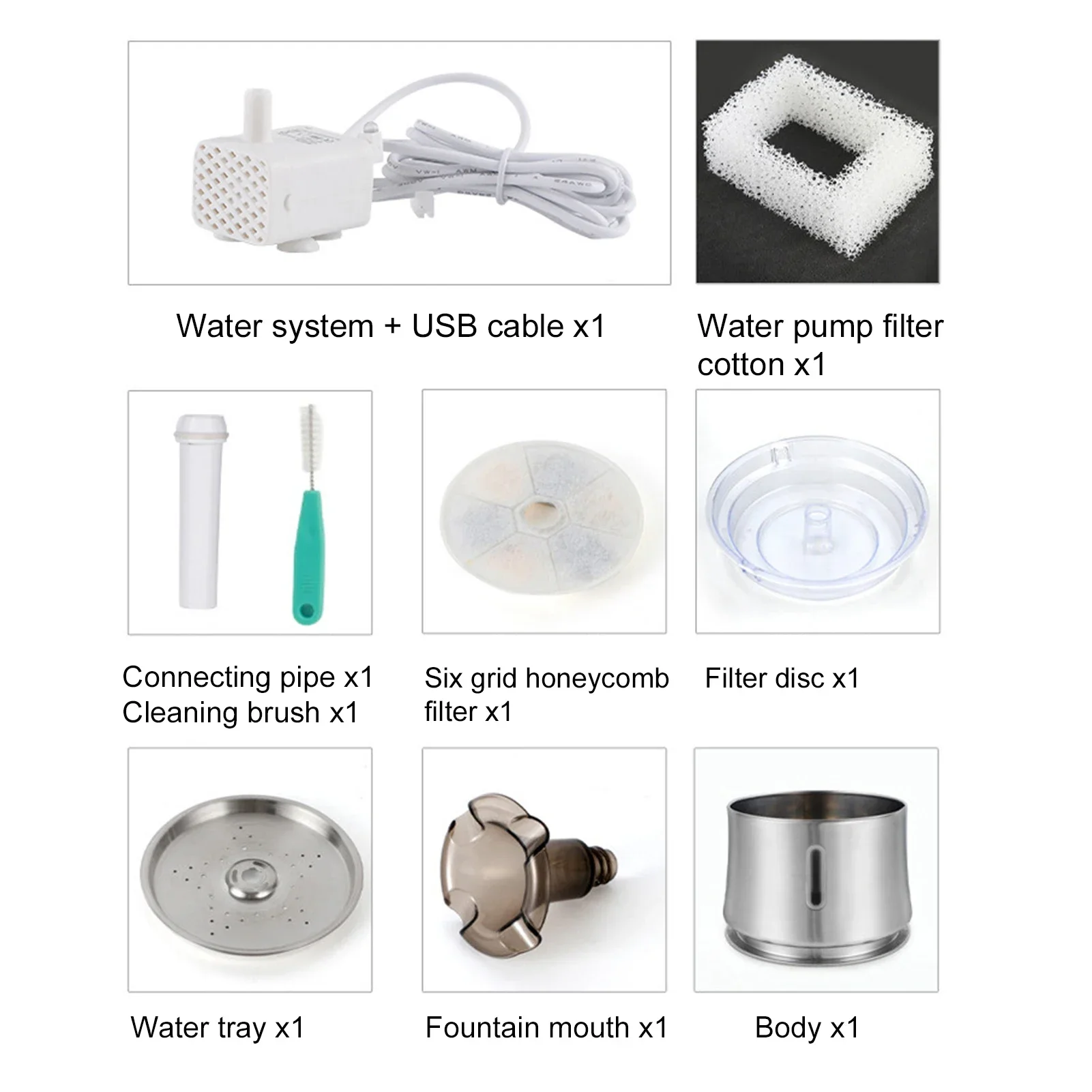 Автоматический дозатор воды для домашних животных фонтан из нержавеющей стали 2 5