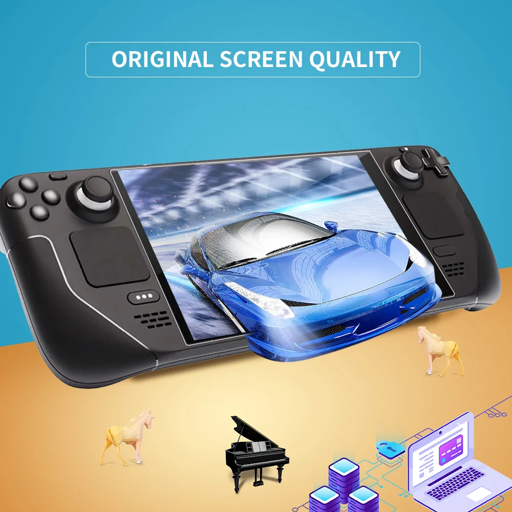 31pcs for steam deck 72022 screen protector tempered glass transparent hd clear anti scratch glass for steam deck accessories free global shipping