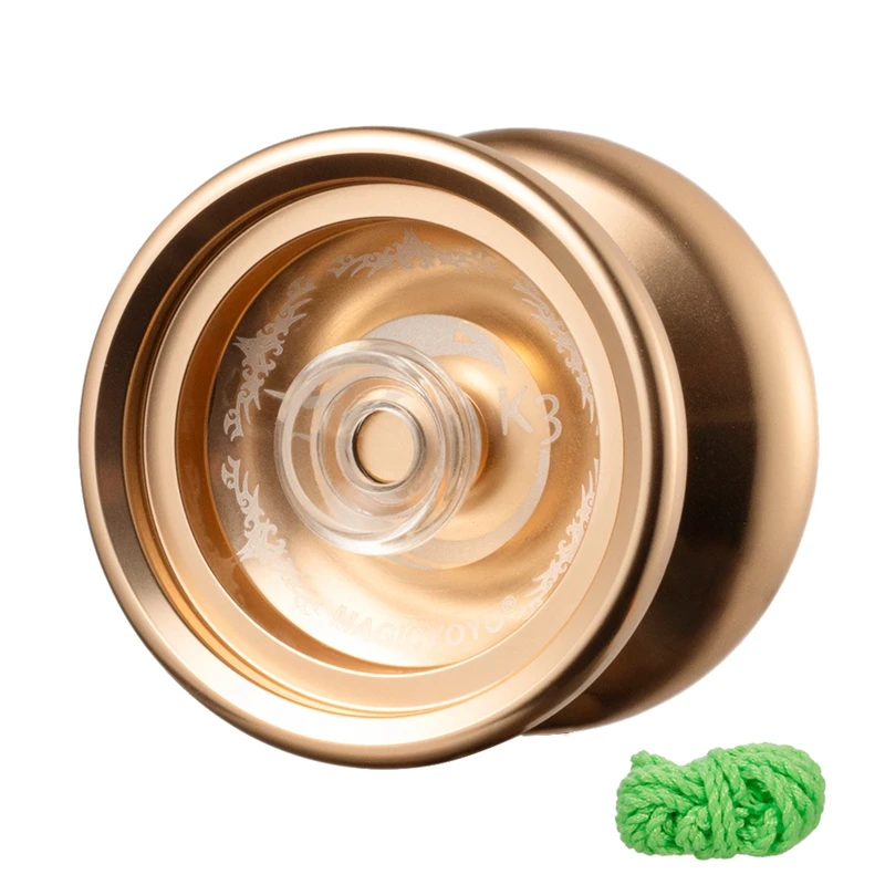 

-MAGICYOYO K3 Metal Yoyo Side Shaft Top Fingerplay Aluminum Alloy Professional Yoyo With Strings Christmas Gift