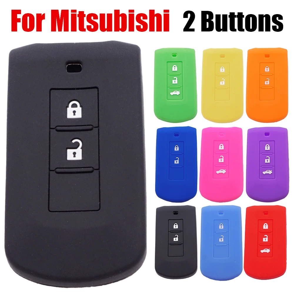 Силиконовый чехол с 2-мя кнопками для дистанционного ключа Mitsubishi L200 ASX Outlander Eclipse