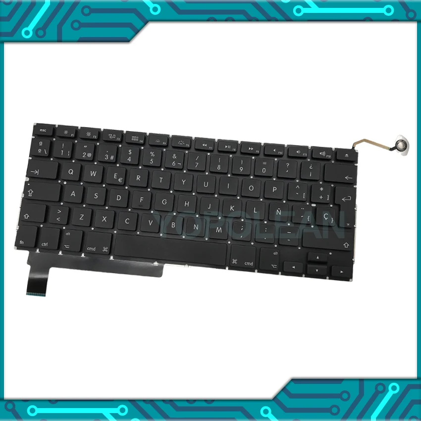 

5 шт. новая испанская клавиатура SP для Macbook Pro Unibody 15 дюймов A1286, испанская клавиатура 2009-2012 лет