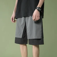 2022 summer new fashion shorts men thin casual sports shorts beach pants loose overalls pants simple style boutique clothing