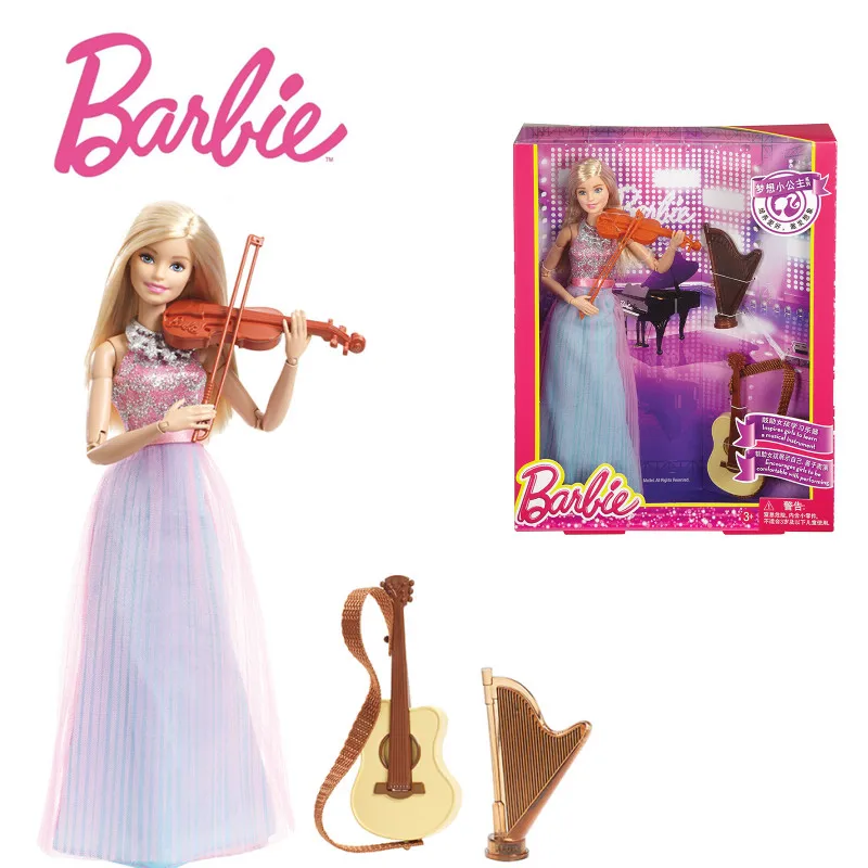 

Mattel кукла Барби, вионезист, игровой набор, блондинка, красивое платье с аксессуарами, для девочек, игровой домик, аниме, Коллекционная модель, игрушки, подарок DLG94