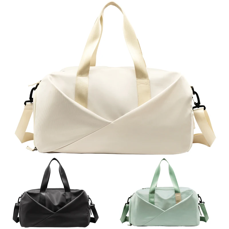 Oxford Travel Bags for Women Sports Traveling Duffel Tote Gym With Shoes Compartment Weekender Overnight Shoulder Bag Waterproof