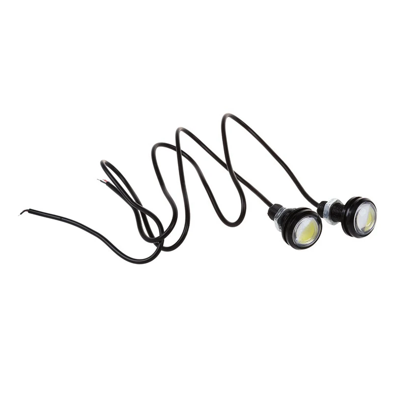 

30Pcs 9W 12V 23MM LED Eagle Eye Light Car Fog DRL Daytime Reverse Parking Signal WHITE
