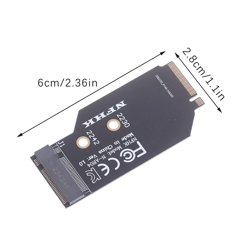 Фото Модифицированная переходная плата для Legion Go: адаптер для карт памяти SSD NVMe M.2 2242 на 2280, аксессуар для жестких дисков - F(x) №4