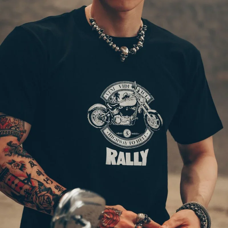 Одежда Goth Top Trashy Y2k мужские футболки мотоциклетная уличная одежда гранж футболка