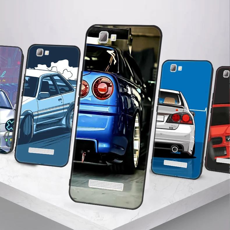 Case For Coque ZTE Blade A610 A 610 612 BA610C 5.0 inch Soft Silicon Cover blade a610 Phone JDM Sports Car Bumper | Мобильные
