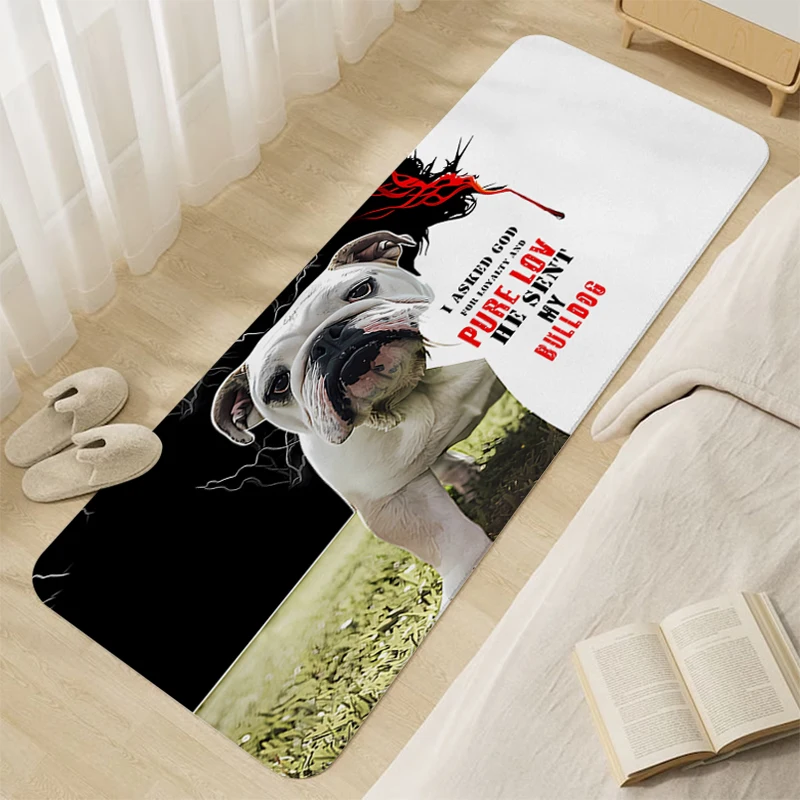 

Floor Mats Cute Pet Dog Rug Sleeping Room Outdoor Entrance Doormat Carpet for Bedroom Non-slip Kitchen Living Room Bathroom Rug