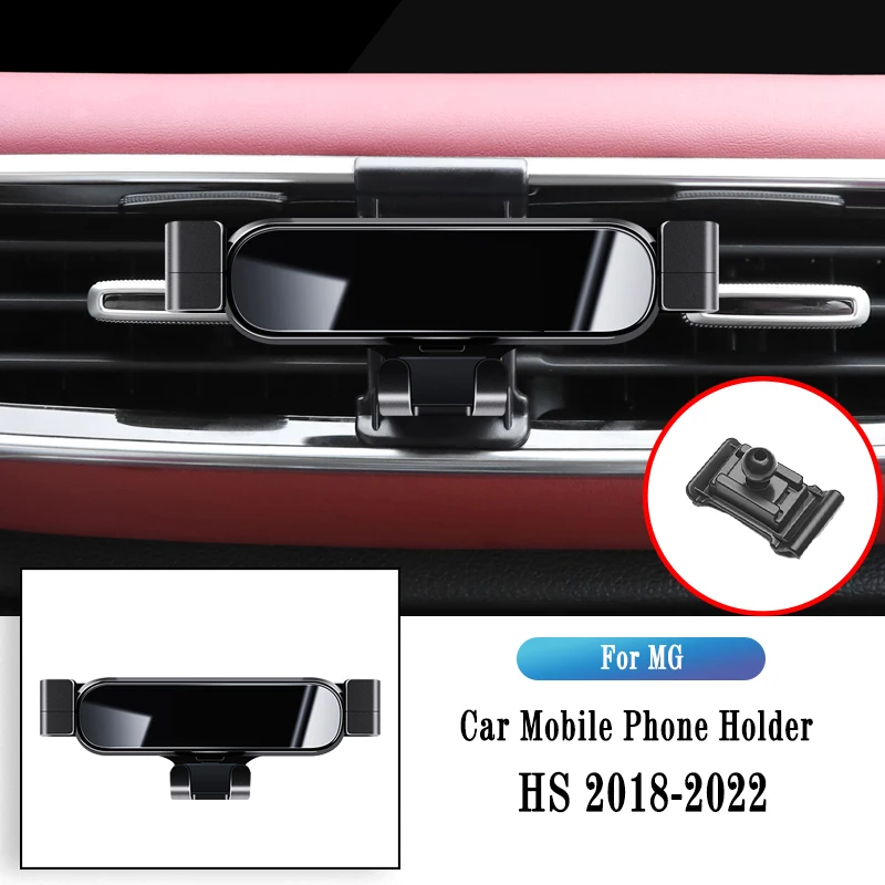 

Car Phone Holder For MG HS 2018-2022 Gravity Navigation Bracket GPS Stand Air Outlet Clip Rotatable Support Auto Accessories