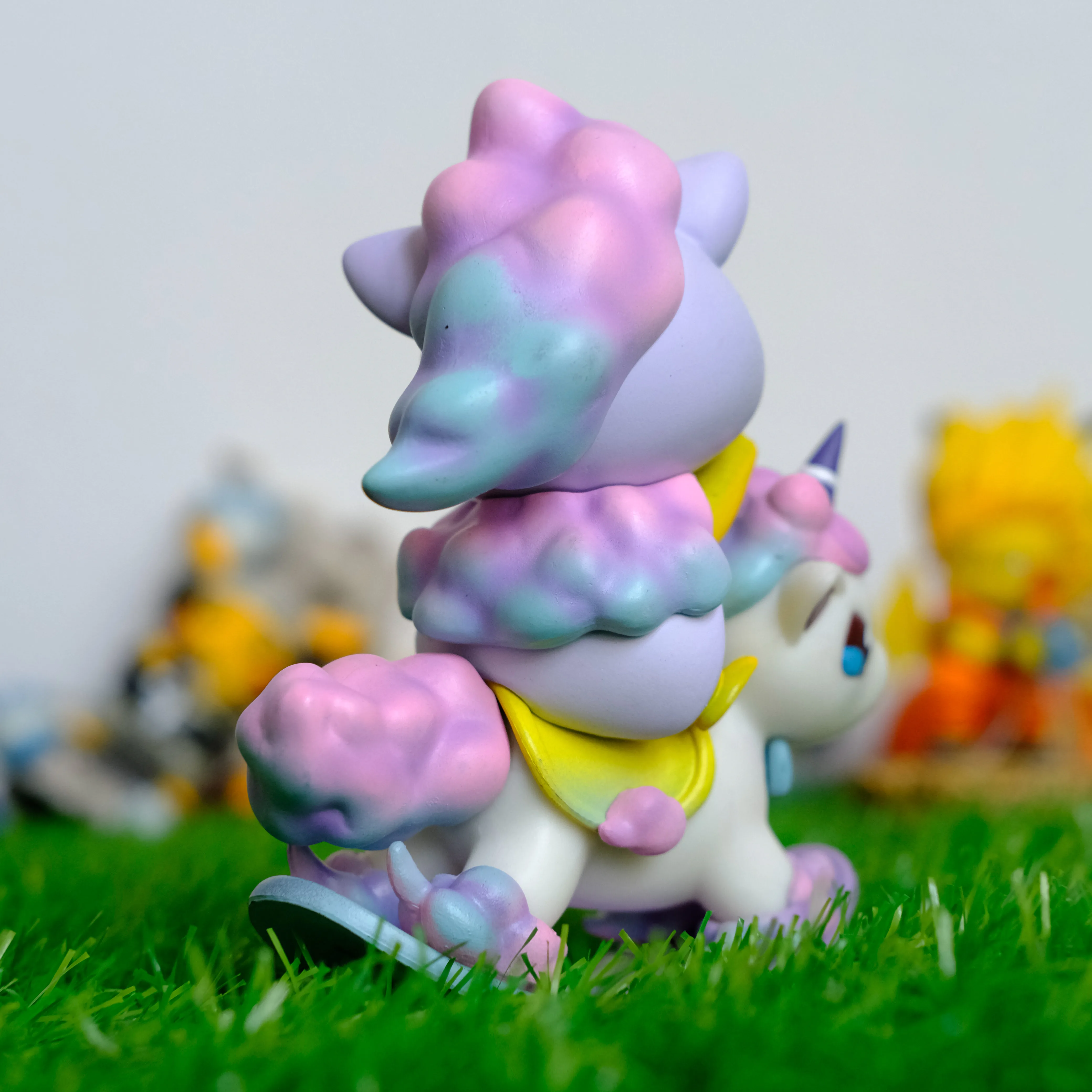 13cm PVC Pokemon Anime Figure Kawaii Pikachu Cosplay Unicorn Trojan Horse Seesaw Tumbler Model Toys For Children Birthday Gift - купить по