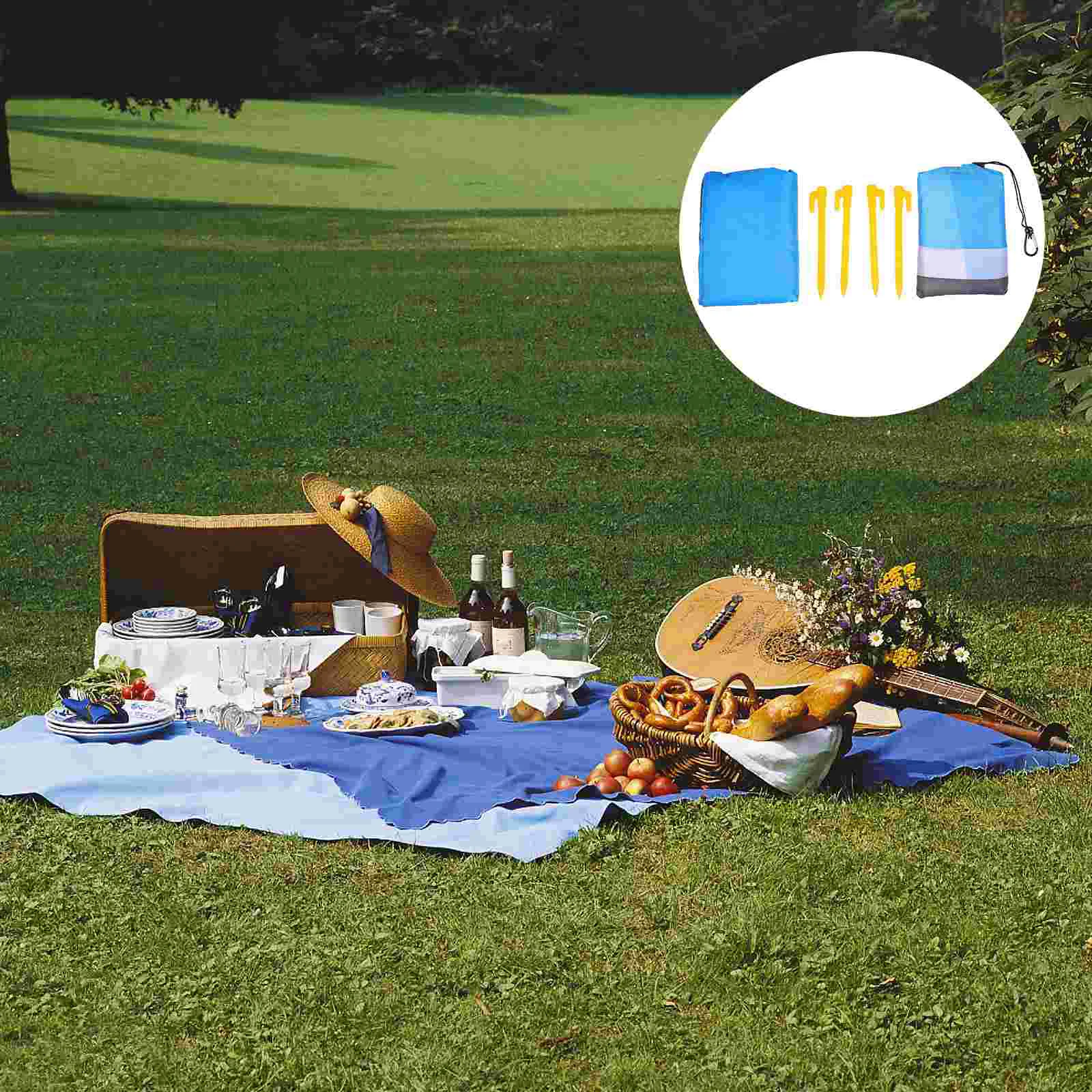 

1 Set Portable Picnic Rug Picnic Blanket Camping Mat Picnic Pad Camping Cushion