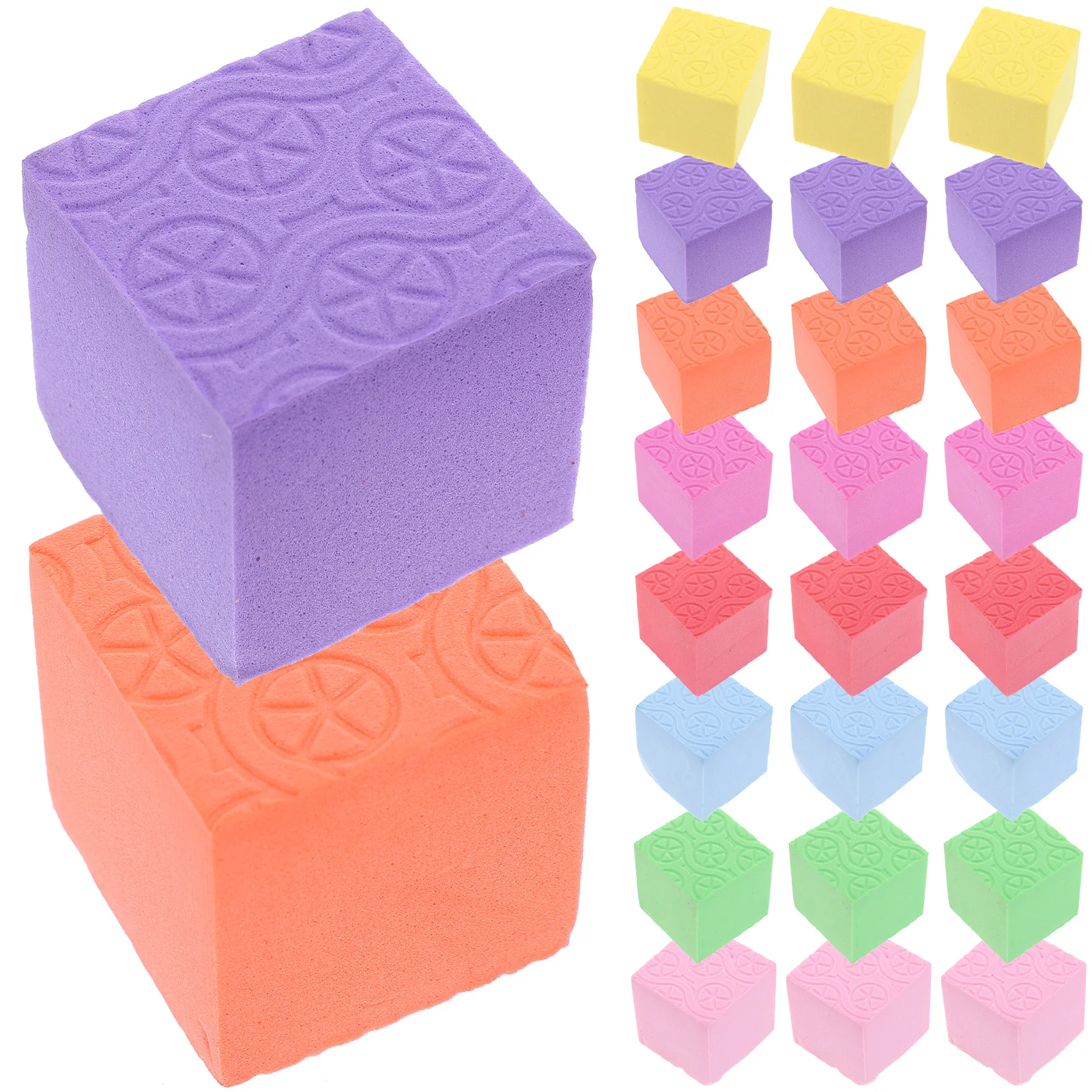 

40pcs Educational Foam Cube Blocks Small Building Blocks Foam Building Blocks
