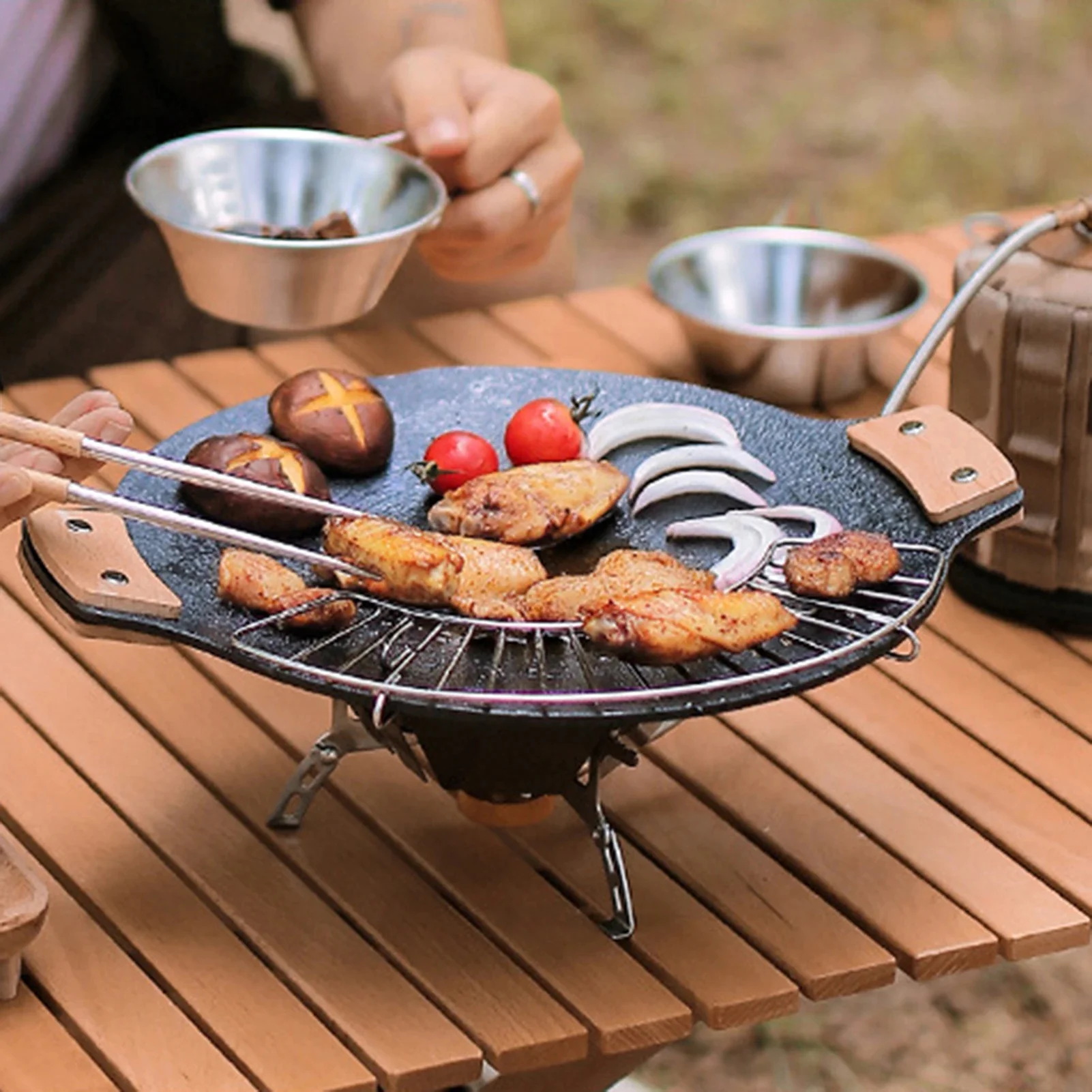 Решетка для барбекю, гриля, кемпинга, приготовления пищи, выпечки, охлаждения из нержавеющей стали для пирогов и тортов, огонь и гриль для использования в помещении и на открытом воздухе.