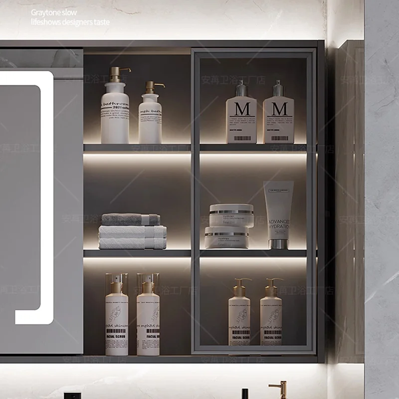 Шкафы для ванной комнаты с умывальником органайзер хранения витрина макияжа
