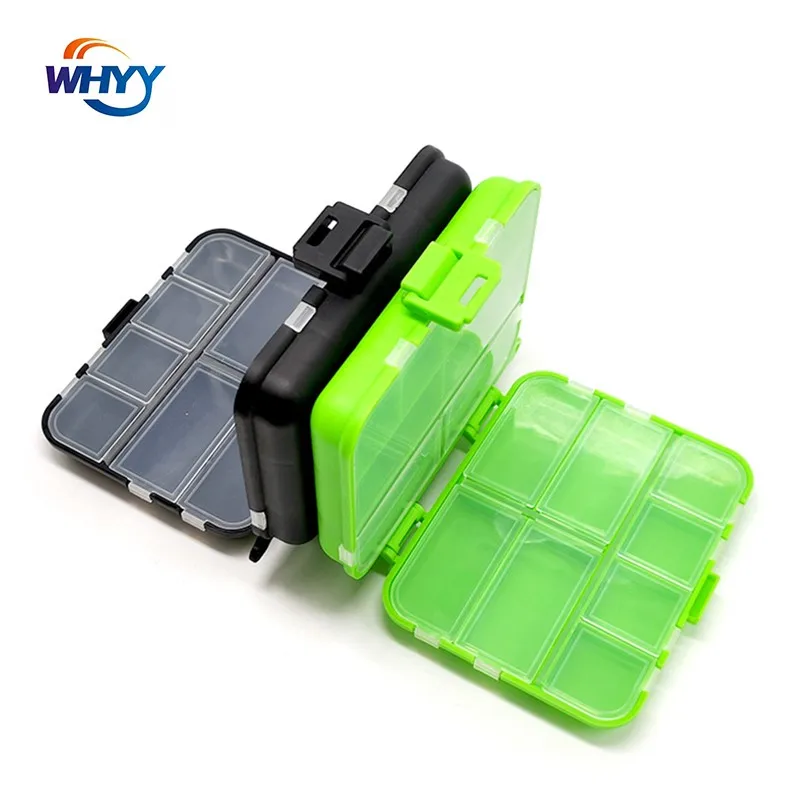 

WHYY New Fishing Tackle Box Fishing Hook Box Luya Box Tool Box Storage Box Fishing Accessories Box Black Green Box