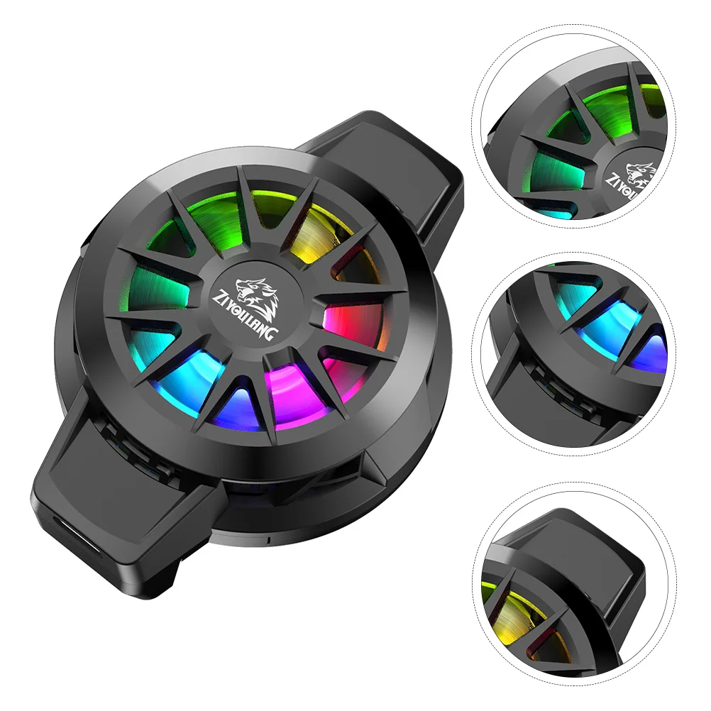 

Cell Phone Cooler RGB Backlight Semiconductor Refrigeration Cooling Fan