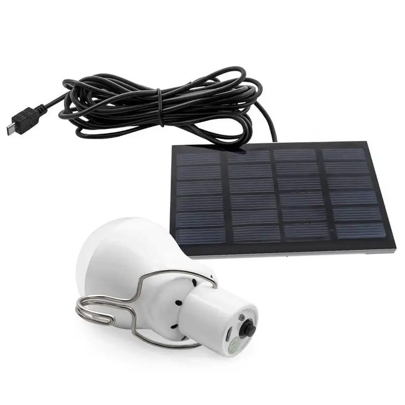 

Solar Powered Camping Light Bulb Portable Solar Energy Light Bulbs Rechargeable Solar LED Bulb Indoor For Camping Tent Hiking