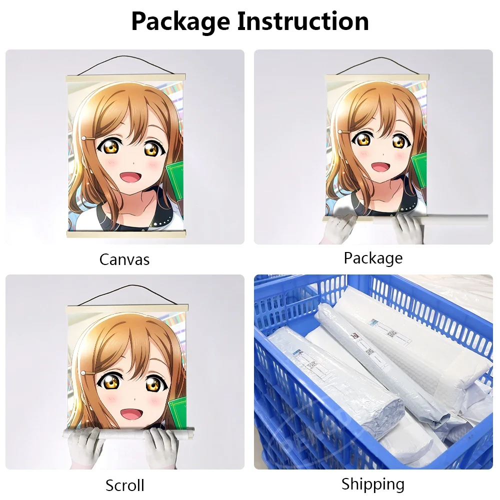 Hd Печать на холсте LoveLive Sunshine деревянная подвеска Kurosawa Dia домашнее украшение аниме