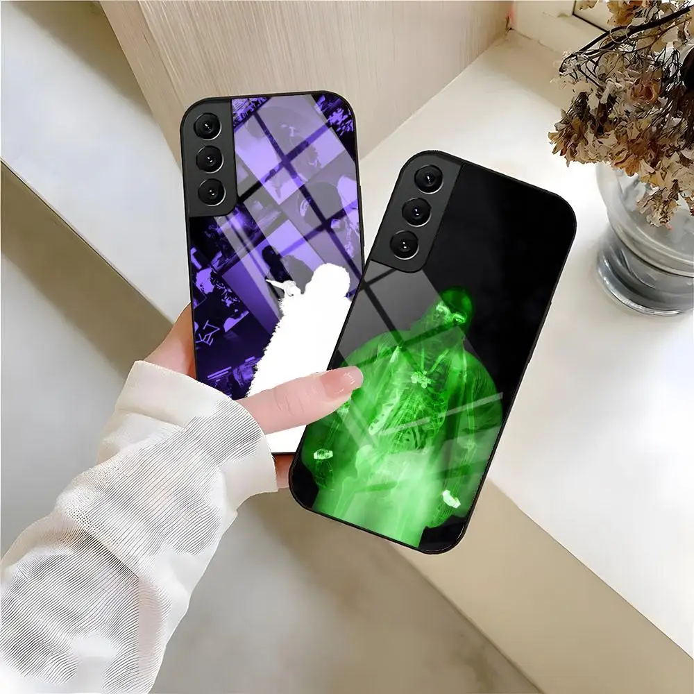 Фото Чехол Yeat Lifestyle для Samsung S26 S25 S24 FE S23 S22 S21 Plus S20 Ultra Note20Ultra, черный, стеклянный №1