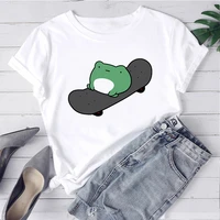 fashion trends men clothing skateboard frog tshirt anime clothes best seller harajuku t shirts graphic tee wear cotton white top