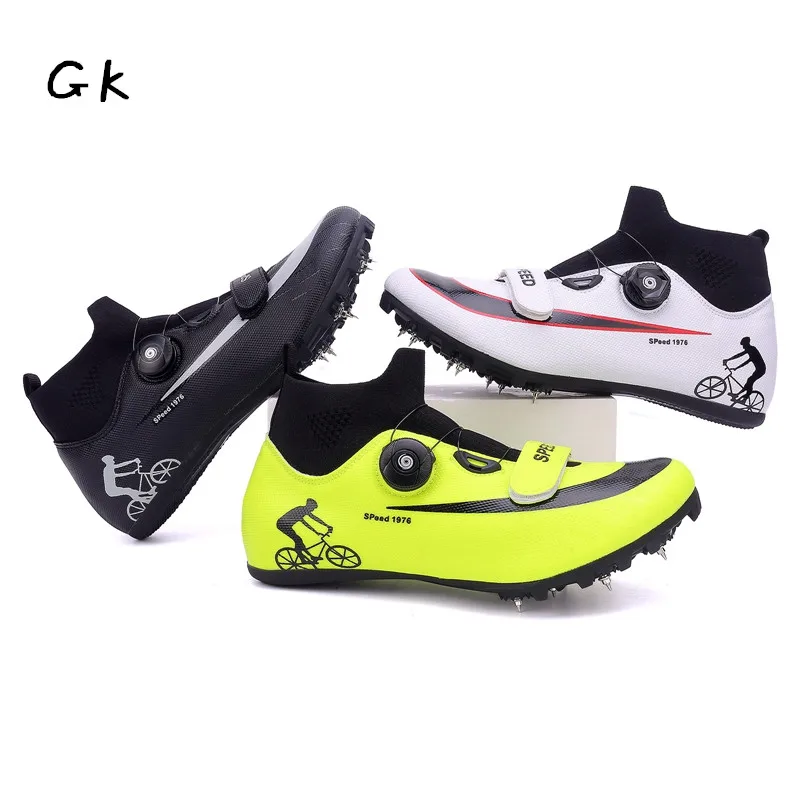 

Men Women Track Spike Distance Running Sprint Shoes Track and Field Breathable Professional Athletic Racing Sneakers