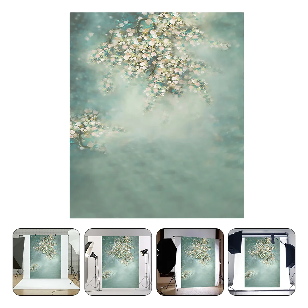 

1pc Creative Romantic Wedding Backdrop Floral Backdrop Flower Backdrop Background Cloth