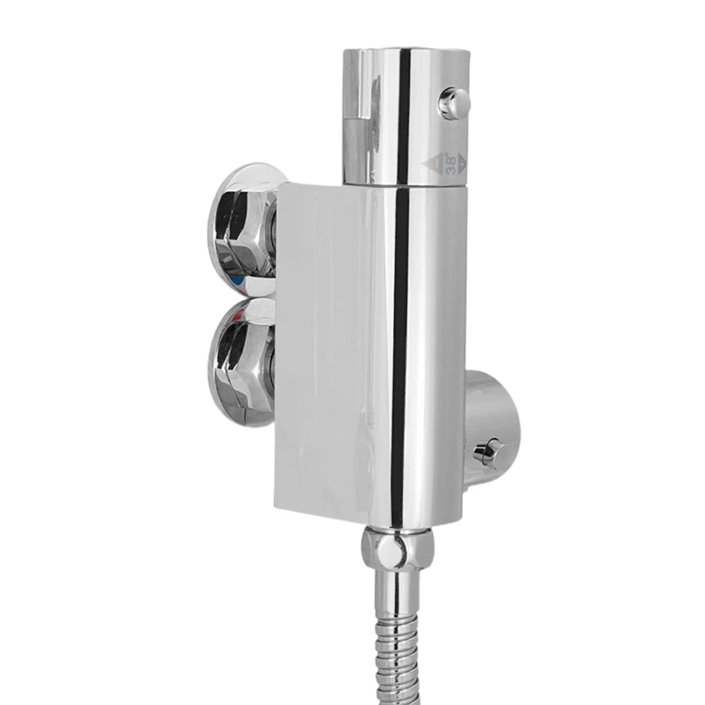 

Bath Supplies Shower Mixer Valve 1/2\" Hot Cold Connectors Controlled Temperature For High Low Pressure System