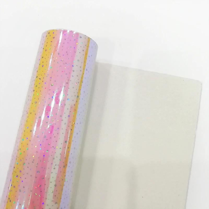 

A4 Solid colours with Glitter Powder PVC Jelly Vinyl Fabric Leather For phone cases,HandbBages,Bows DIY Home Decoration 20*30cm