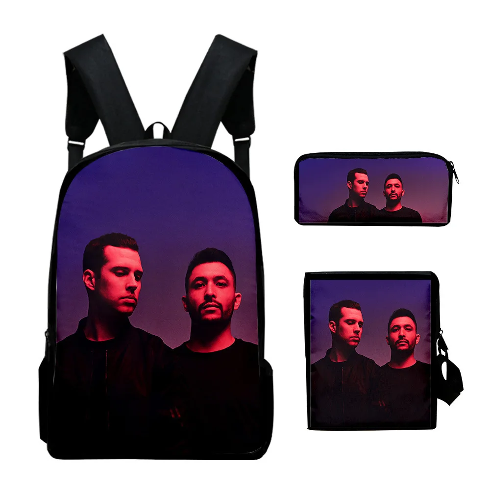 

Hip Hop Funny SLANDER 3pcs/Set Backpack 3D Print School Student Bookbag Travel Laptop Daypack Shoulder Bag Pencil Case