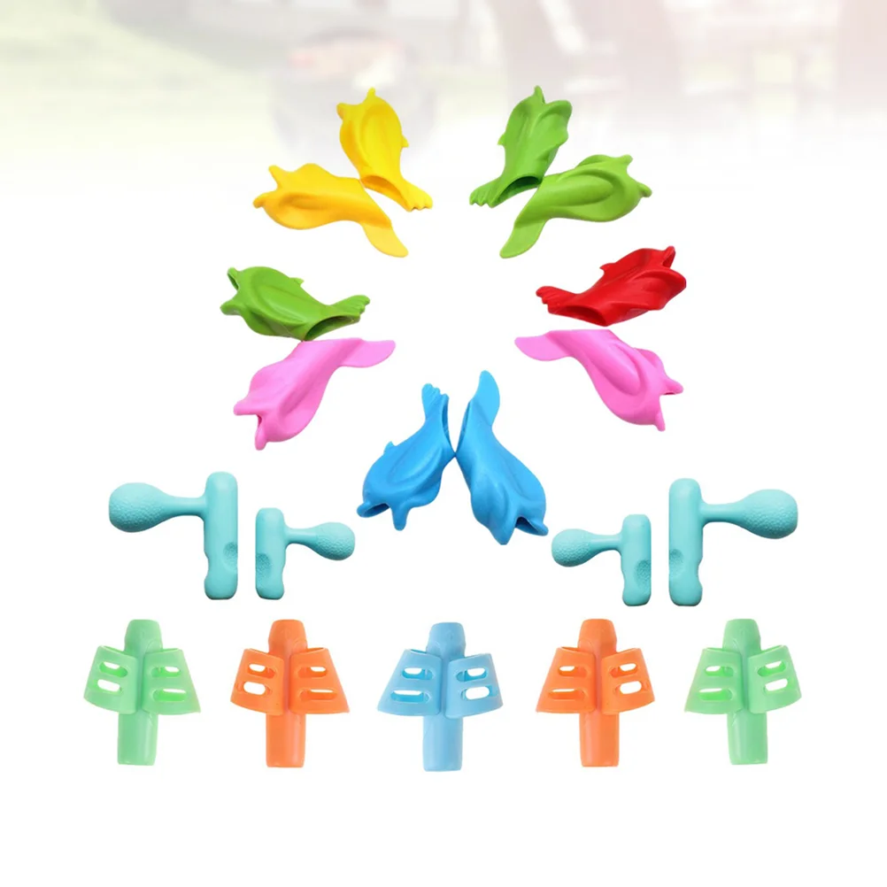 

19 Pcs Pen Gripper Holder Writing Training Devicepers Kids Writing Training Devices Kids Pupils
