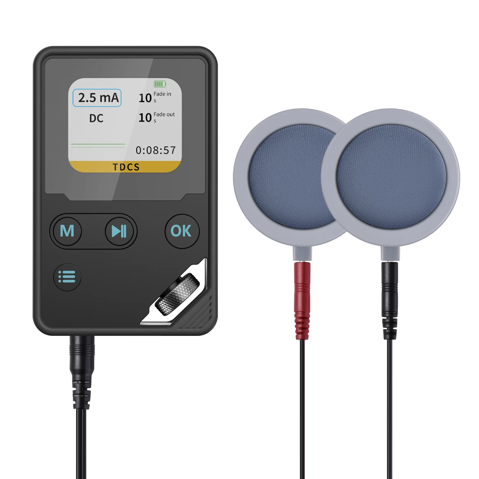 Фото Комплект для транскраниальной стимуляции мозга током (TDCS) версии ES, 4.5 мА, импульсный ток постоянного/переменного тока, аппарат для нейрофидбэк-терапии и массажа головы №2