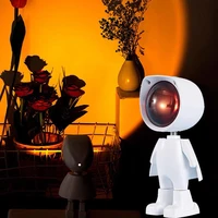astronaut led night lights usb rainbow sunset red projector creative desk lamp bedroom bedside lamp ambient lights home decor