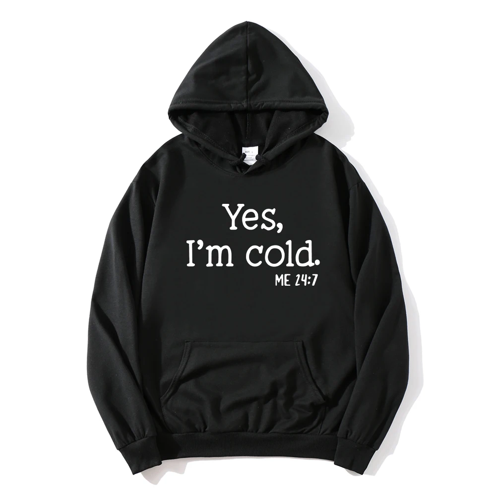 

Yes I'm Cold Sweatshirt Funny Winter Clothes Women Christmas Hoodies Harajuku Winter Sweatshirt I'm Cold Sweatshirt Cotton m