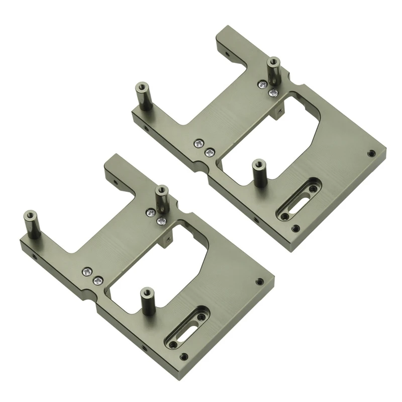 

2X Rc Car Metal Steering Servo Warehouse Fixed Mounting Bracket For Wpl B14 B24 C14 C24 Q65 Mn D90 D99S Mn45,Grey