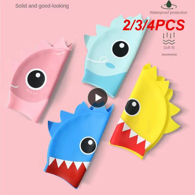 

2/3/4PCS Childrens Diving Cap Soft And Comfortable Unit Weight 0.06kg Childrens Sportswear And Accessories No Odor