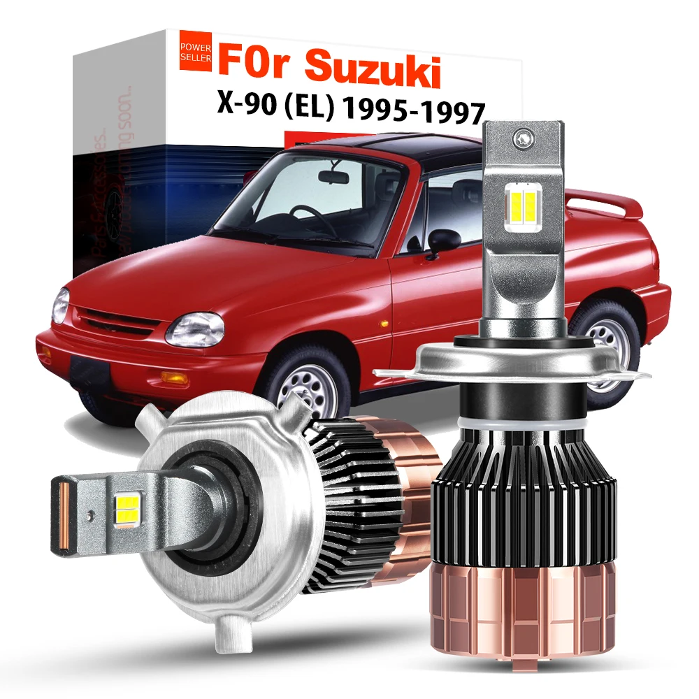

2X100 Вт 1995 лм высокояркая передняя фара с дальний/ближний свет для Suzuki X-90 X90 (EL) 1996 1997 Canbus Автомобильная Передняя светодиодная фара