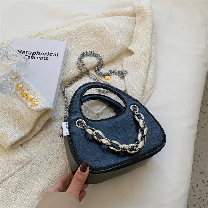 

Popular Texture Handbag Women's Bag 2022 New Spring and Summer All-match Messenger Bag Niche Fashion Chain Handbag