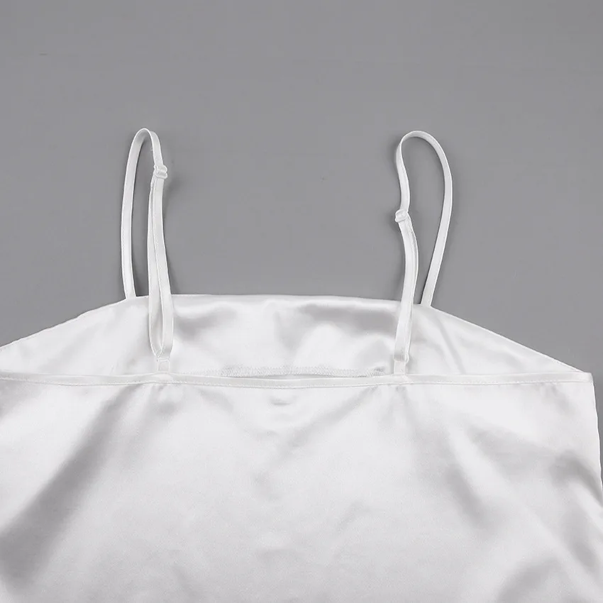 Foply Women's  2 Piece Pajamas Set Sling Faux Silk Satin Female Pijama Sleepwear Sleeveless Pants Loungewear Pyjama Home Clothes