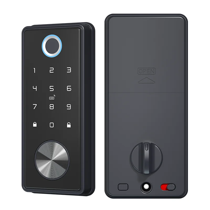 

Fingerprint Deadbolt Door Lock Electronic Blu tooth Lock with Touchscreen Keypad Compatible with , Google Assistant