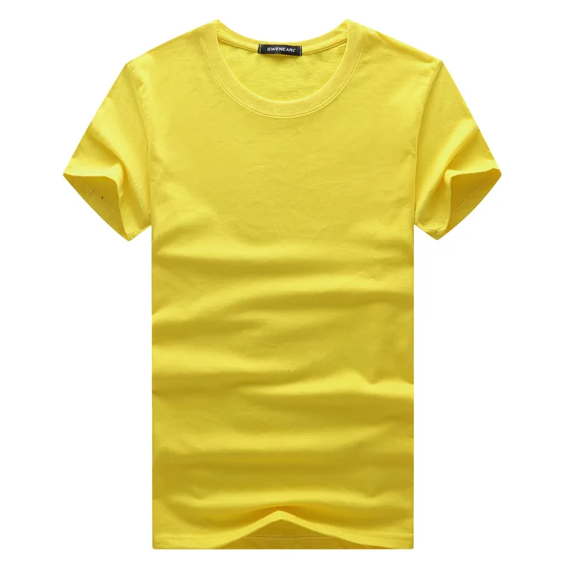 C1223-2020Summer new men's T-shirts solid color slim trend casual short-sleeved fashion