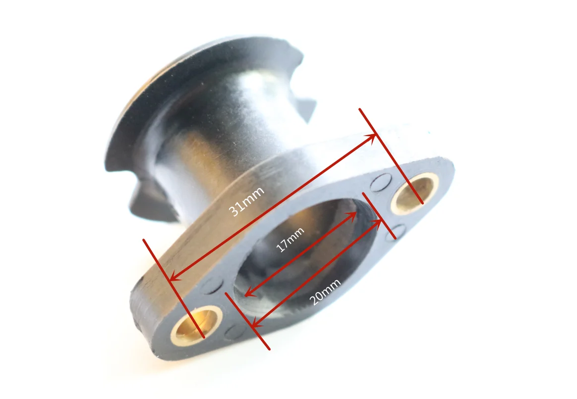 FVITEU стек скорости Воронка Вентури для Walbro WT Carb Zenoah G260 290 черный