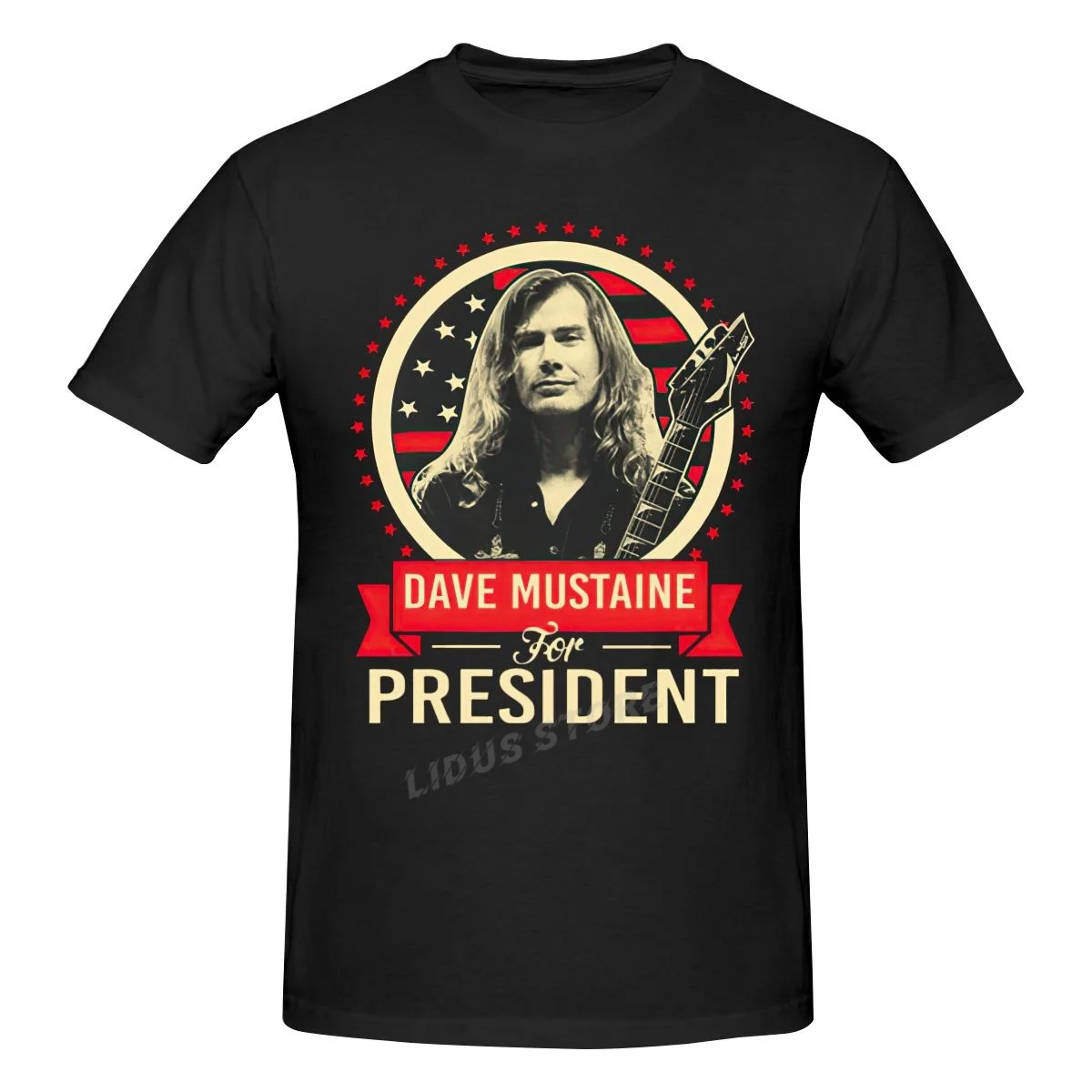 

Dave Mustaine For President T shirt Harajuku Clothing Short Sleeve Cotton Streetwear Graphic Tshirt Tees