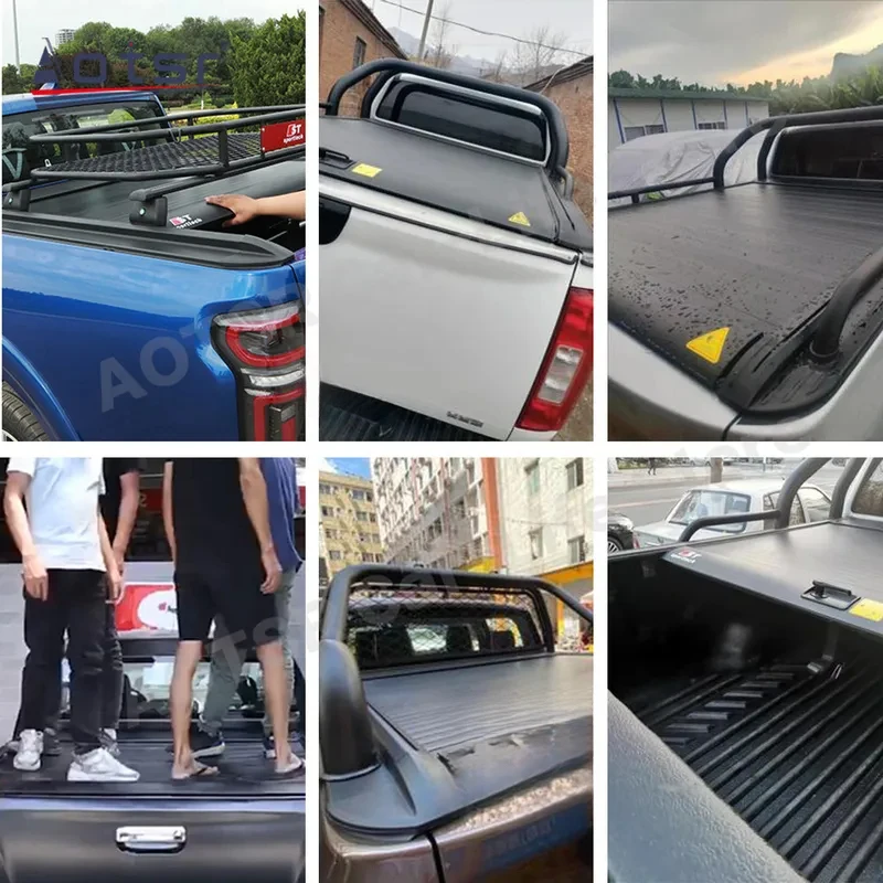 Фото Высококачественная выдвижная роллетная крышка кузова для пикапов Great Wall Wingle, Isuzu D-Max, Lingtuo, JMC Remax №1