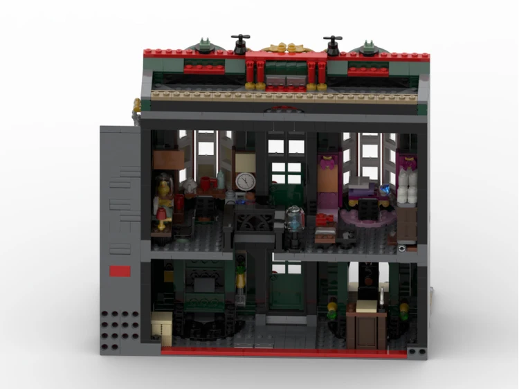 Конструктор MOC модульный дом модель городского улица волшебного Поттера Детский