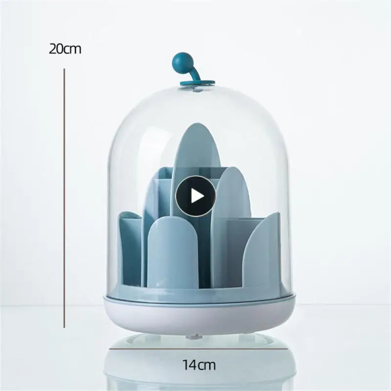 

360-degree Rotating Cosmetic Storage Rack Multi-core Display Box Large Capacity Partition Opening Transparent