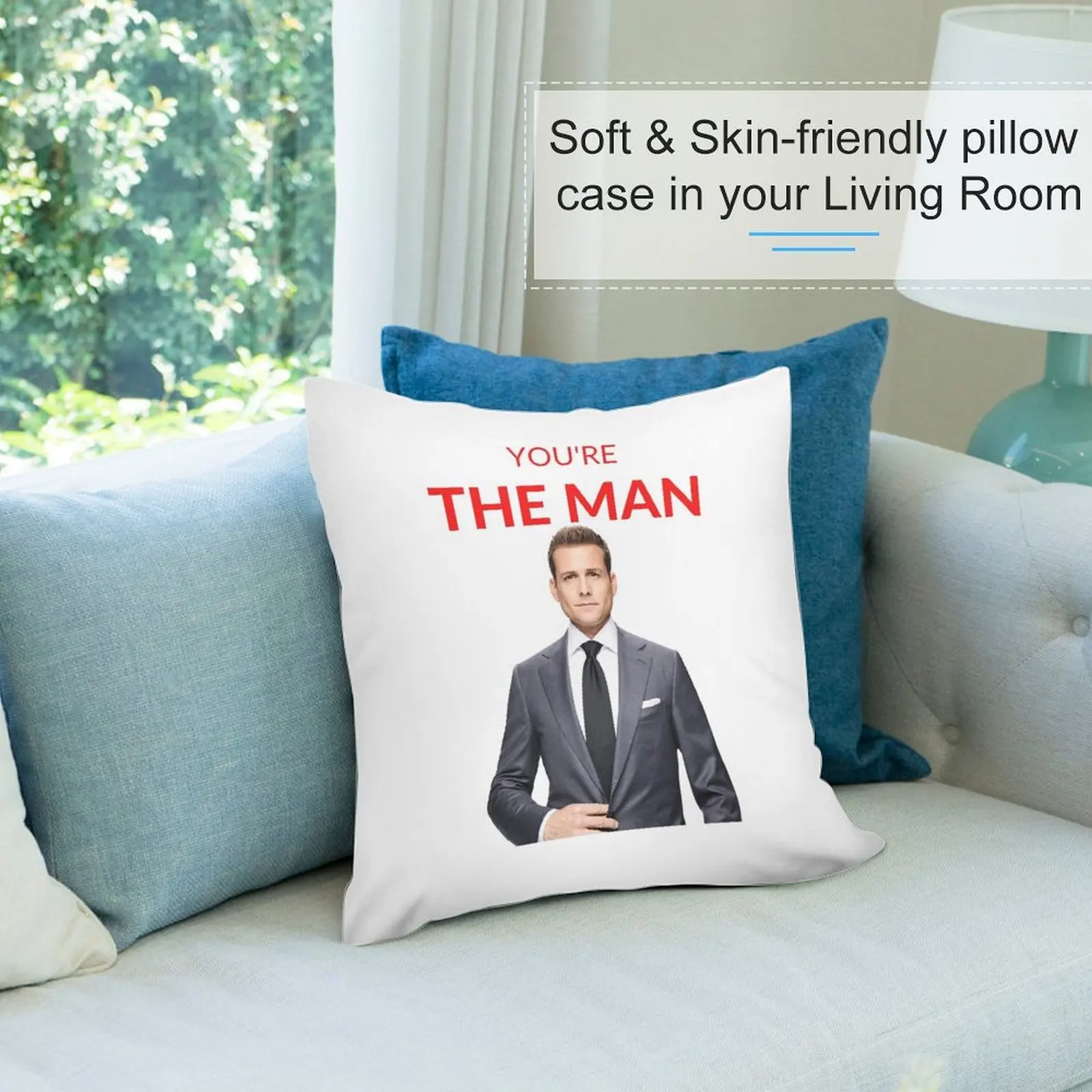 Наволочки для диванных подушек с мраморным рисунком you's the Man